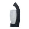 10x8x23" Black & White Vase Design Water Fountain with Light