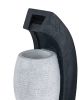 10x8x23" Black & White Vase Design Water Fountain with Light