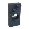 16.5x9.8x31.9" 4 Tier Minimalist Water Fountain with Light Black