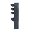 16.5x9.8x31.9" 4 Tier Minimalist Water Fountain with Light Black