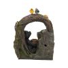 19x12x23" Lighted Two-Tiered Woodland Animal Water Fountain