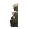 8.9x4.7x13.4" 3 Tier Tabletop Fairy Water Fountain With LED Light