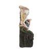 8.9x4.7x13.4" 3 Tier Tabletop Fairy Water Fountain With LED Light