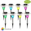 8Pack Color Changing Solar Pathway Lights