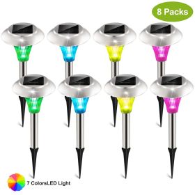 8Pack Color Changing Solar Pathway Lights