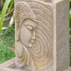 9x6.5x14" Tabletop Buddha Water Fountain with LED Light