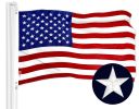 3'x5' Embroidered American USA Flag with Brass Grommets