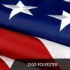 3'x5' Embroidered American USA Flag with Brass Grommets