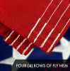 3'x5' Embroidered American USA Flag with Brass Grommets