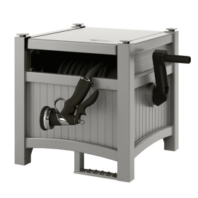 Gray 100' Hose Hideaway Reel