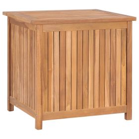 Solid Teak Wood Patio Storage Box 23.6"x19.7"x22.8"
