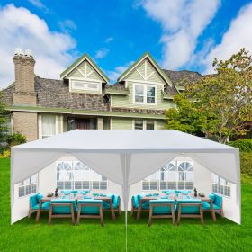 10'x20' White Event Gazebo with 6 Removable Sidewalls