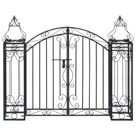 Ornamental Wrought Iron Garden Gate 48"x8.1"x39.4"
