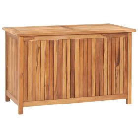 Solid Teak Wood Patio Storage Box 35.4"x19.7"x22.8"