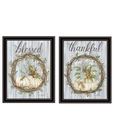 Thankful and Blessed for the Fall - Framed Wall Art