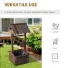 Outsunny Outdoor Wooden Wishing Well Fountain