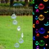 Solar LED Shell Wind Chimes